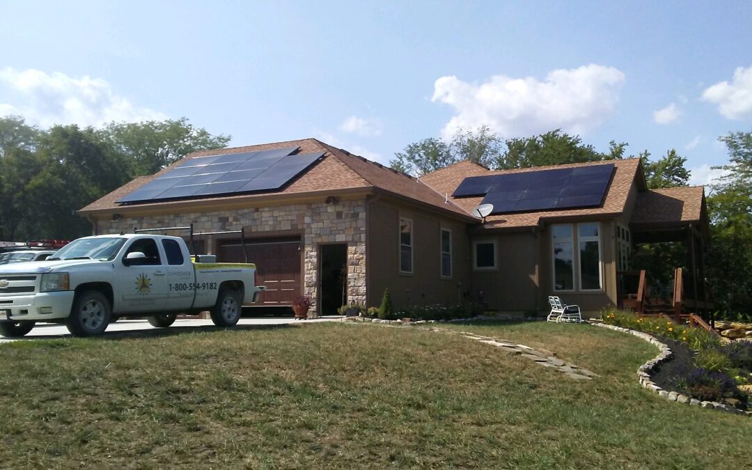 Residential Home Solar Array in Gardner, Kansas